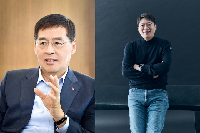 LG화학 신학철 부회장(왼쪽), LG에너지솔루션 김동명 사장(오른쪽)(사진= 각 사)