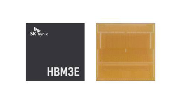 SK하이닉스의 HBM3E 12단.