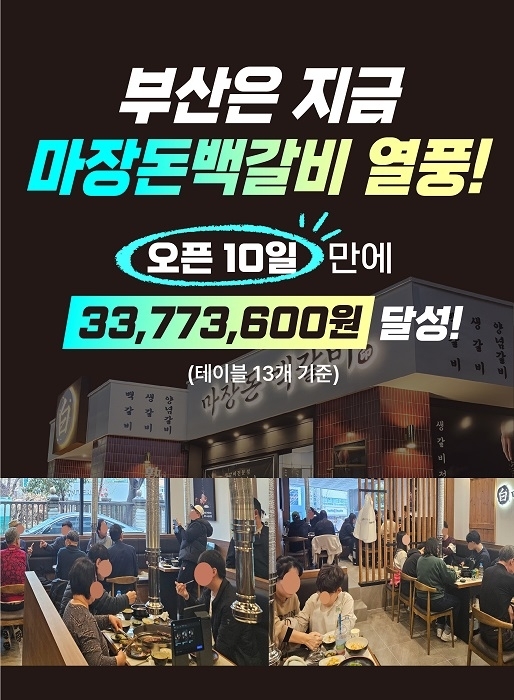 사진=마장돈백갈비 부산동래점 제공