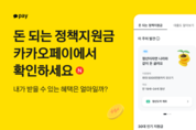 "정책지원금, 카카오페이에서 확인하세요"