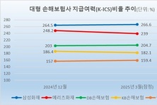 5대 손보사, 3월 평균 K-ICS 210…메리츠·KB 하락