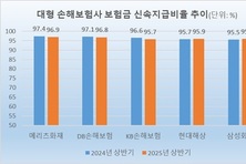 [2025 국감] 메리츠화재, 보험금 신속지급비율 ‘최고’…KB 0.4일