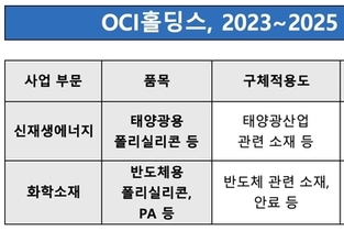 [OCI홀딩스 성장전략] ④태양광 넘어 반도체 소재 기업으로 '사업 확장'